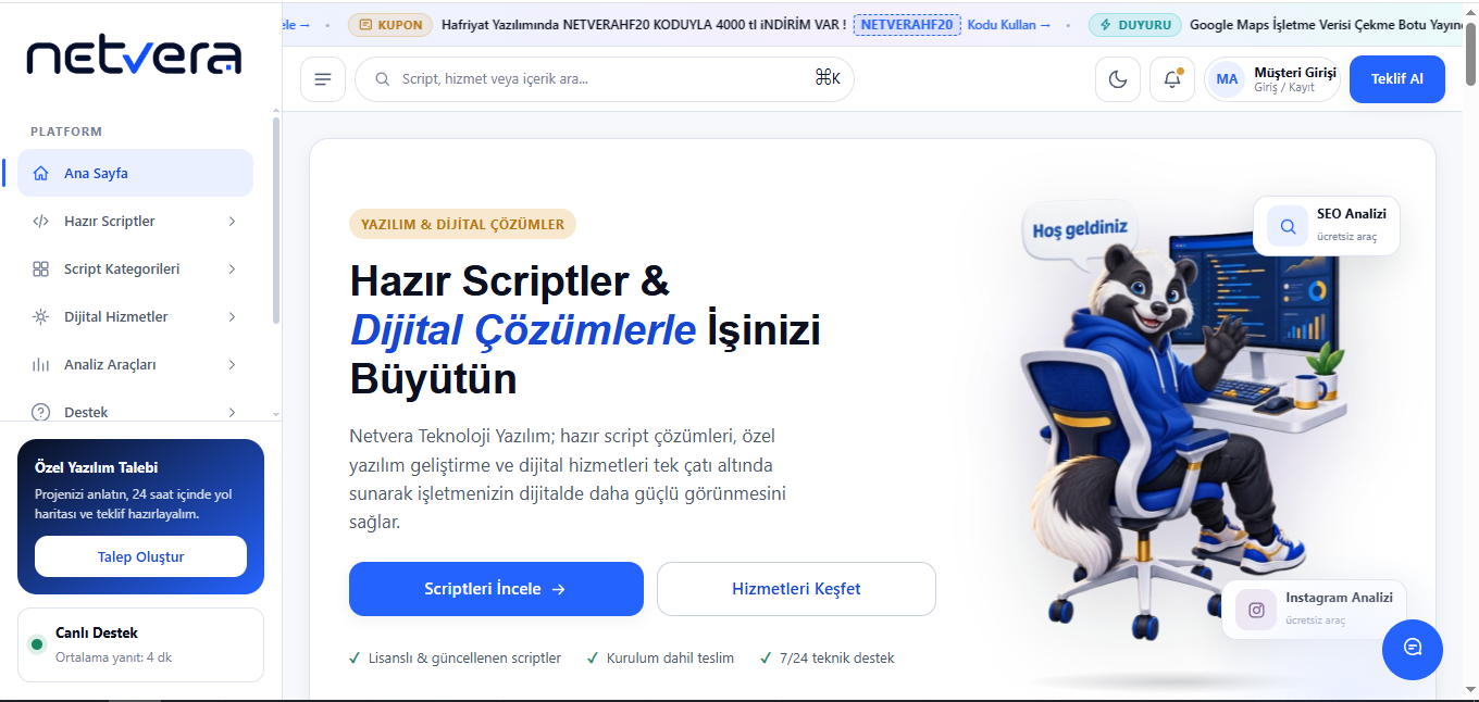 Netvera Teknoloji Yazılım - Alanya Yazılım Firması